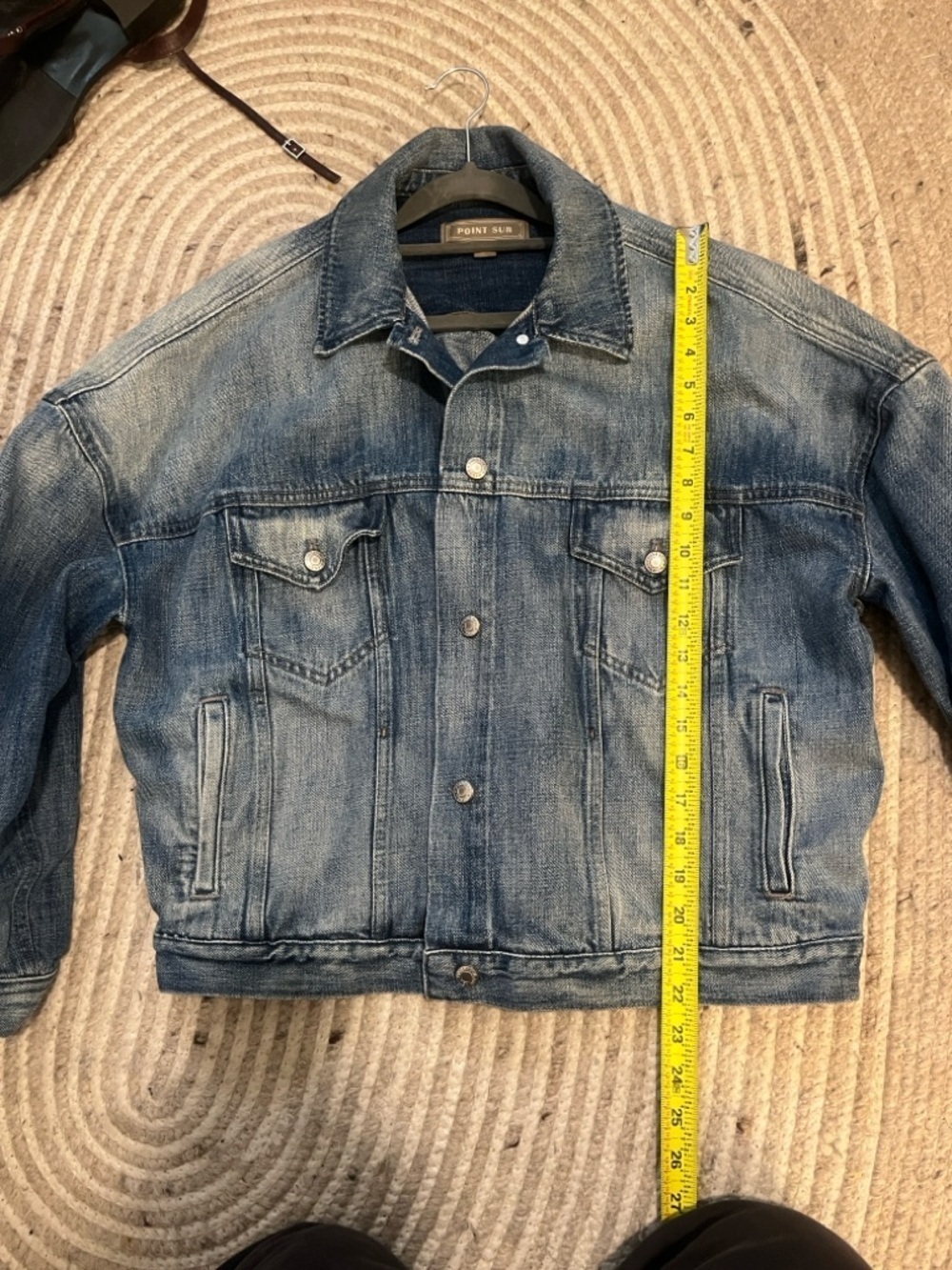 Point Sur Limited Edition Oversized Trucker Denim Jacket Medium wash - Picture 6 of 7